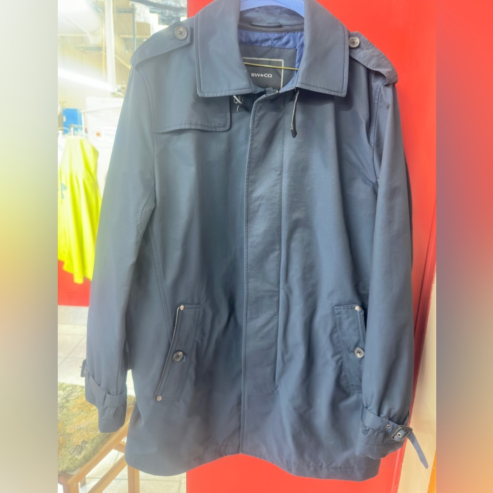 Vintage Water Resistant trench coat RW & CO .